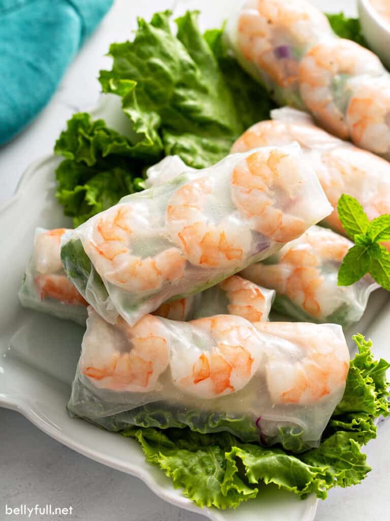 Fresh Spring Rolls {with Peanut Sauce}