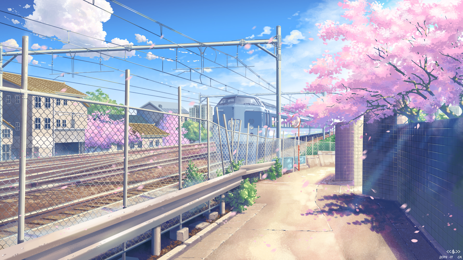 Anime Train HD Wallpaper