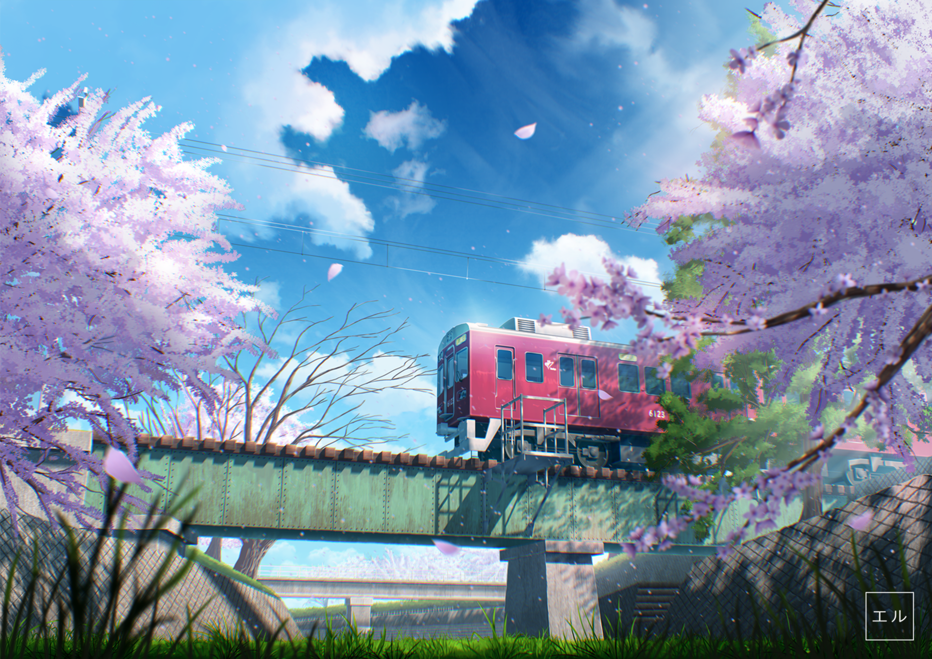 Anime Train HD Wallpaper