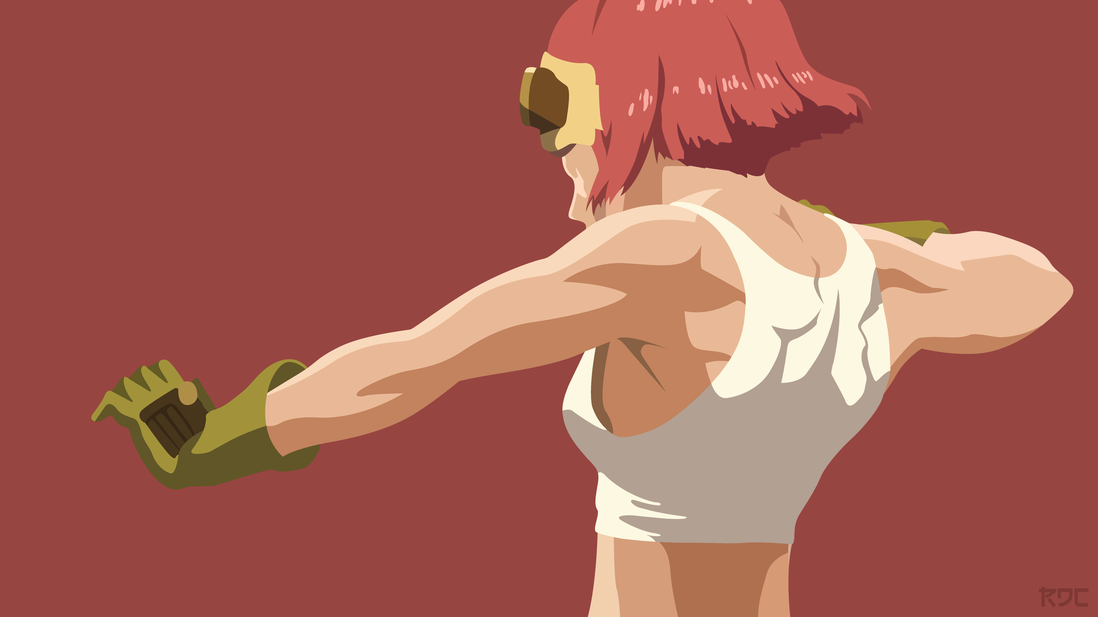 illustration, anime, anime girls, cartoon, Koutetsujou no Kabaneri, hand, finger, muscle, arm Gallery HD Wallpaper