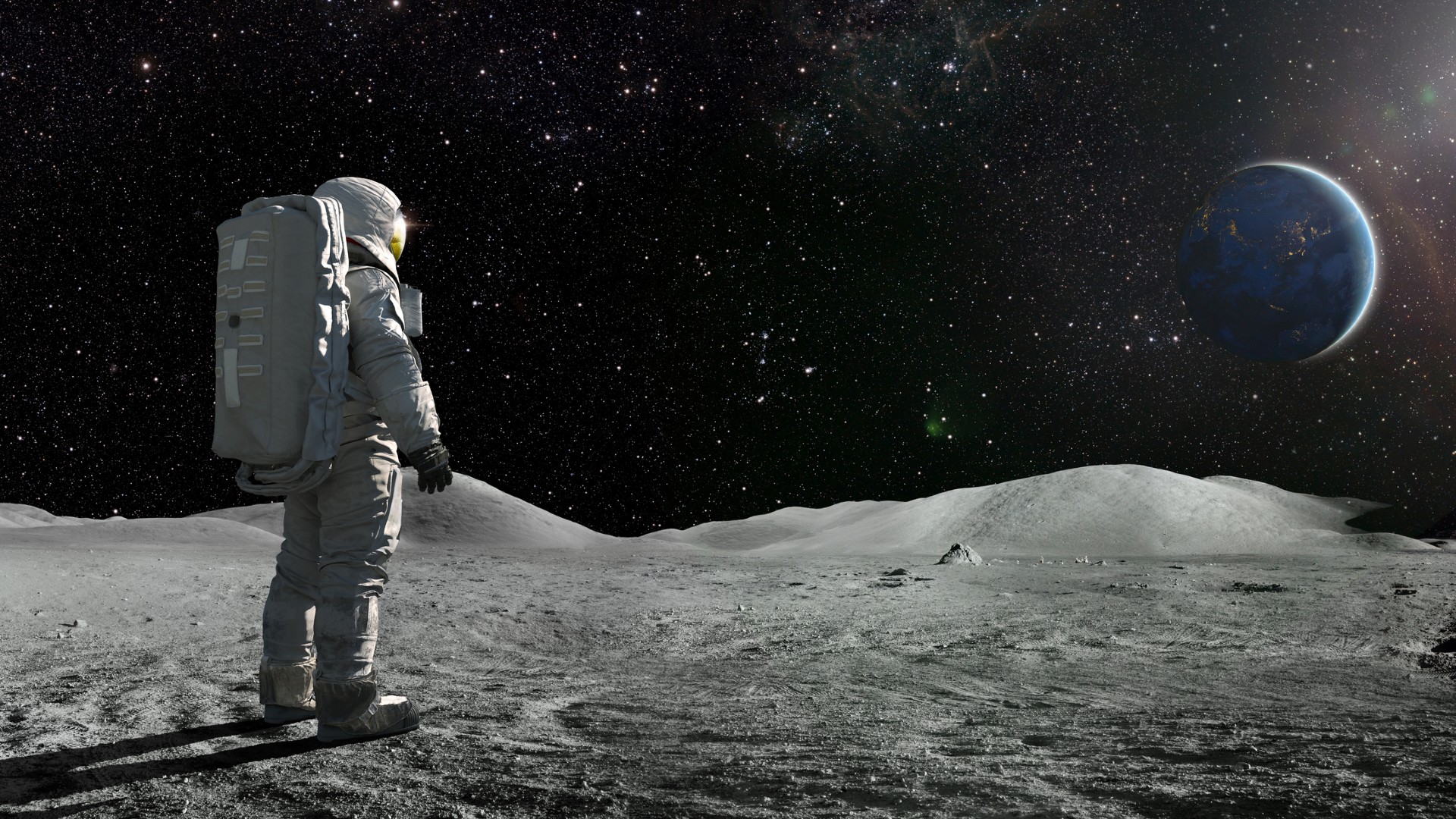 Astronaut Moon Wallpapers Wallpaper Cave