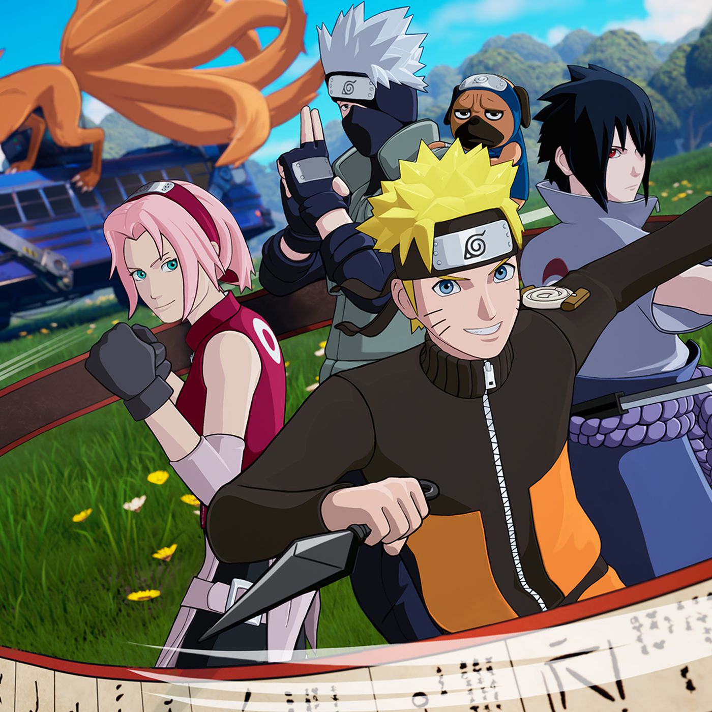 Fortnite's Naruto skin is here along with Sasuke, Sakura, and Kakashi