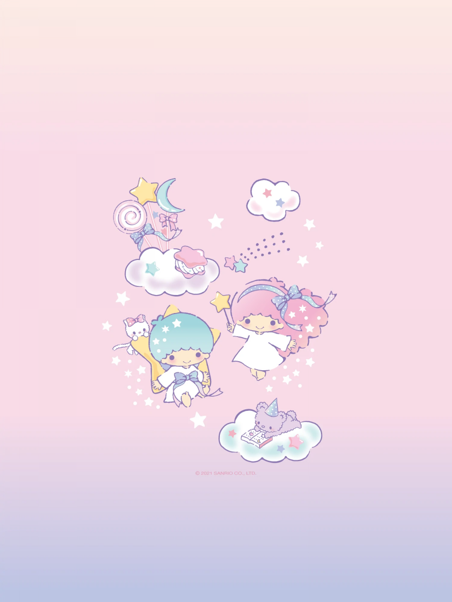 Little Twin Stars Phone Wallpaper Including Pastel & Christmas Designs