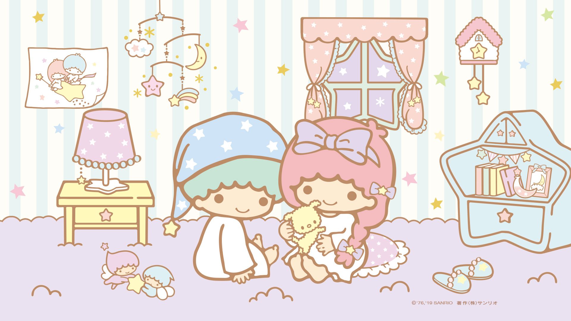 LittleTwinStars Wallpaper. Little twin stars, Star wallpaper, Sanrio hello kitty