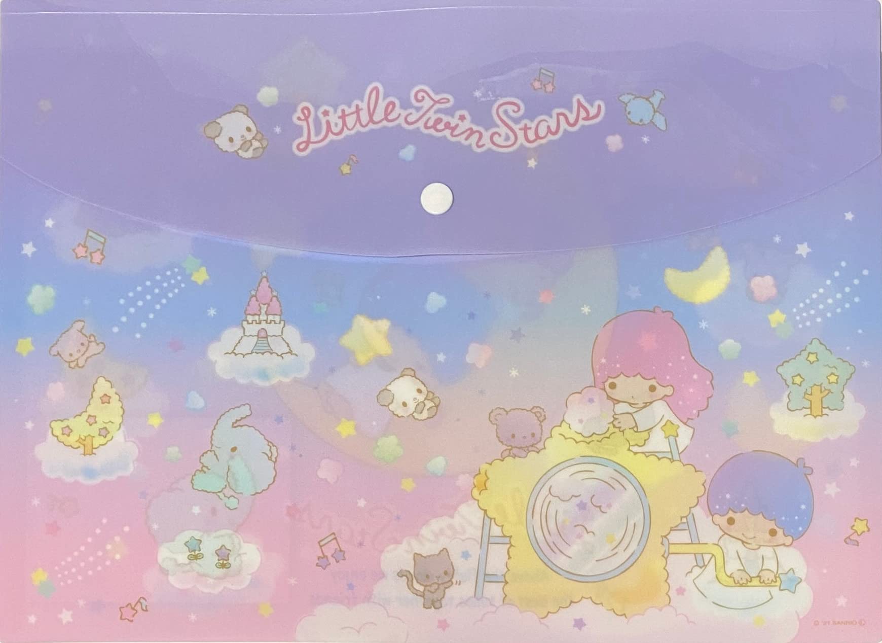 Amazon.com, Tampopo Sanrio Plastic File Folder Case A4 Size 1 Pockets Stationery (Little Twin Stars), Office Products
