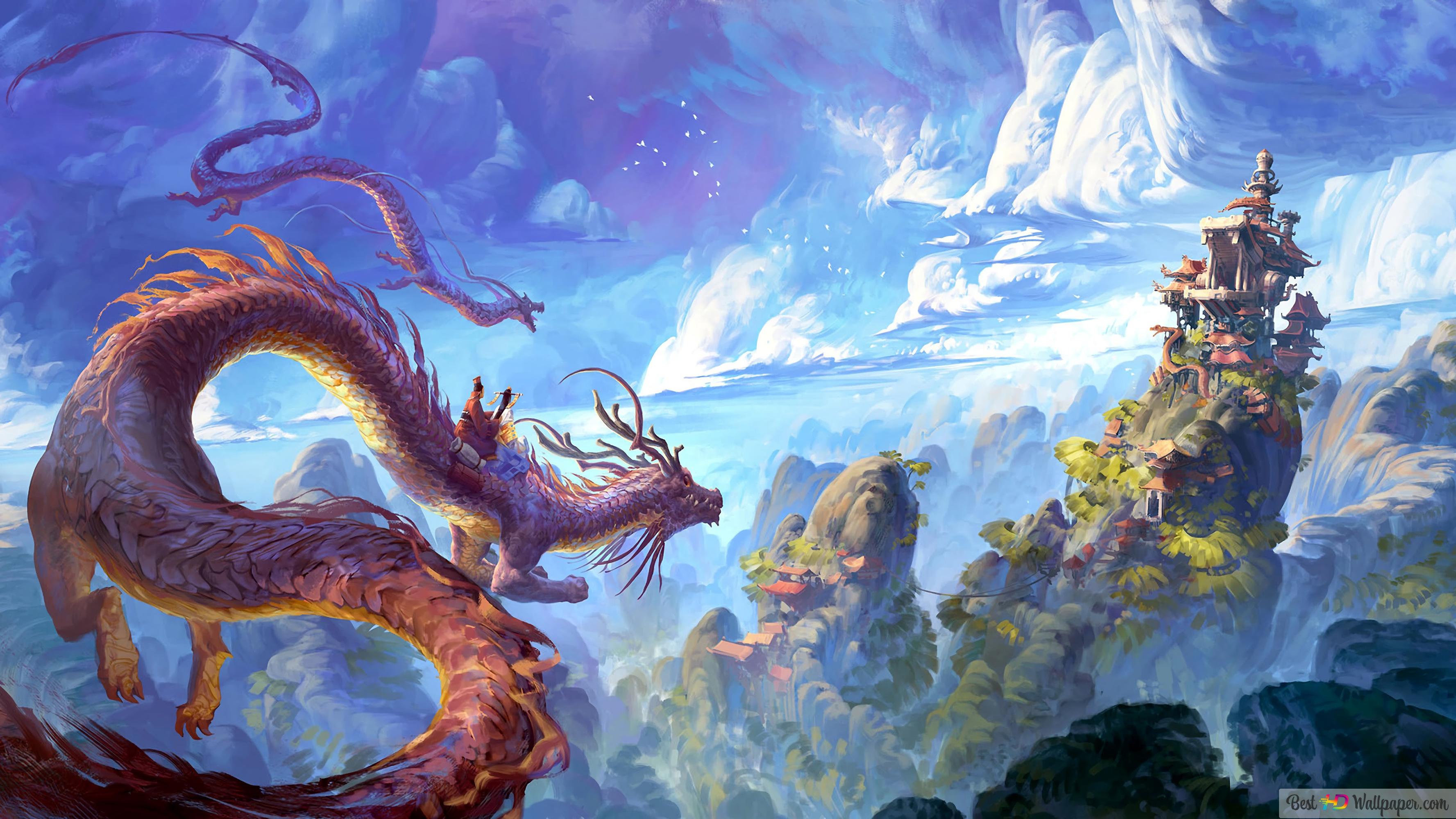 Chinese Dragon 4K wallpaper download