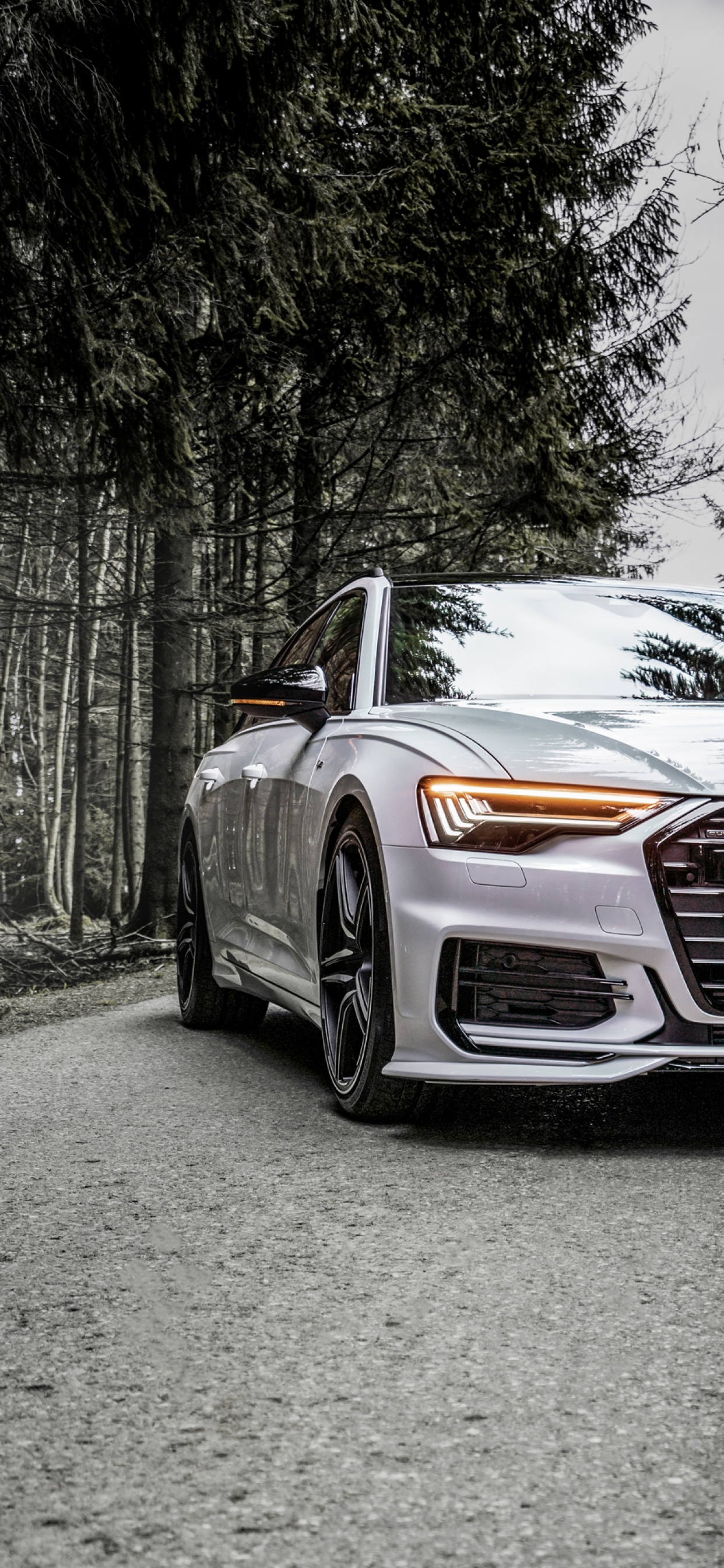 Audi A6 Wallpaper 4K, ABT Sportsline, Black Dark