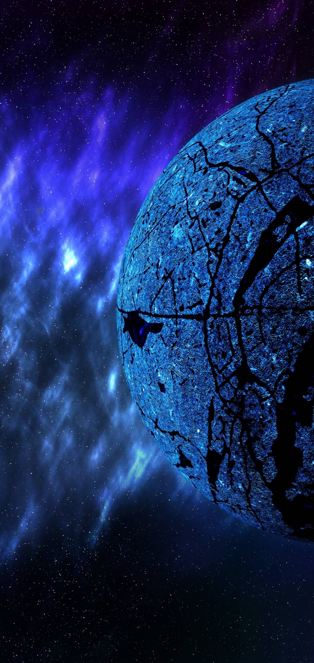 Space View Blue HD Wallpaper - [1080x2280]