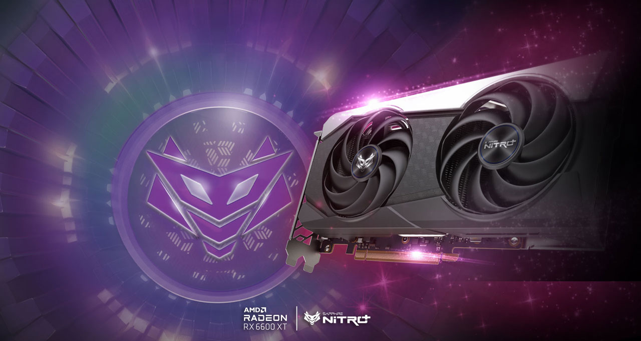 SAPPHIRE Nitro+ Radeon RX 6600 XT Video Card 11309 01 20G
