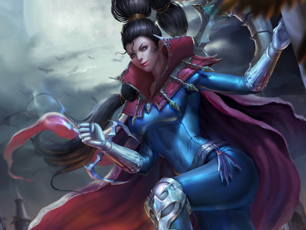 Wallpaper beautiful, warrior, vayne, league of legends desktop wallpaper, HD image, picture, background, 537696