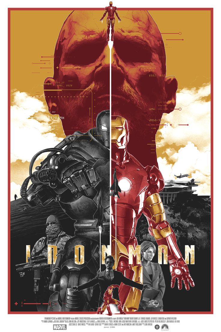 My Absolute Favorite Fan Made Iron Man 1 Poster By Grzegorz Domaradzki. Thought You All Might Like It Too!. Grey Matter Art, Iron Man Art, Iron Man Poster