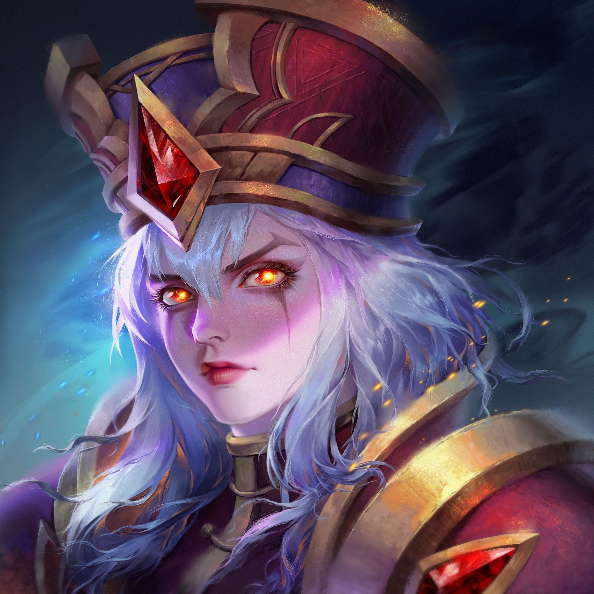 Sally Whitemane, SchrodingerCat _. Warcraft art, Character art, Portrait cartoon
