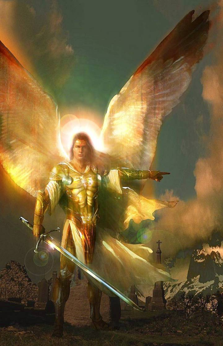 Michael the Archangel (Heb. Mikhael: Who is like God?)