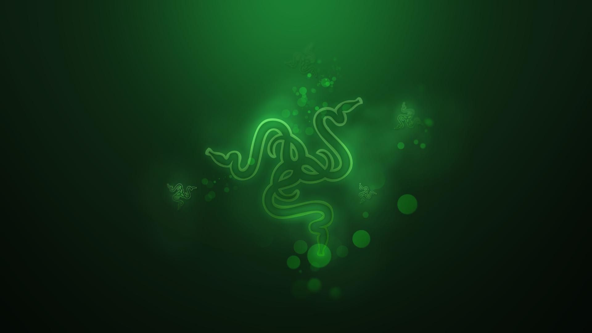 Green and Blue Gaming Wallpaper