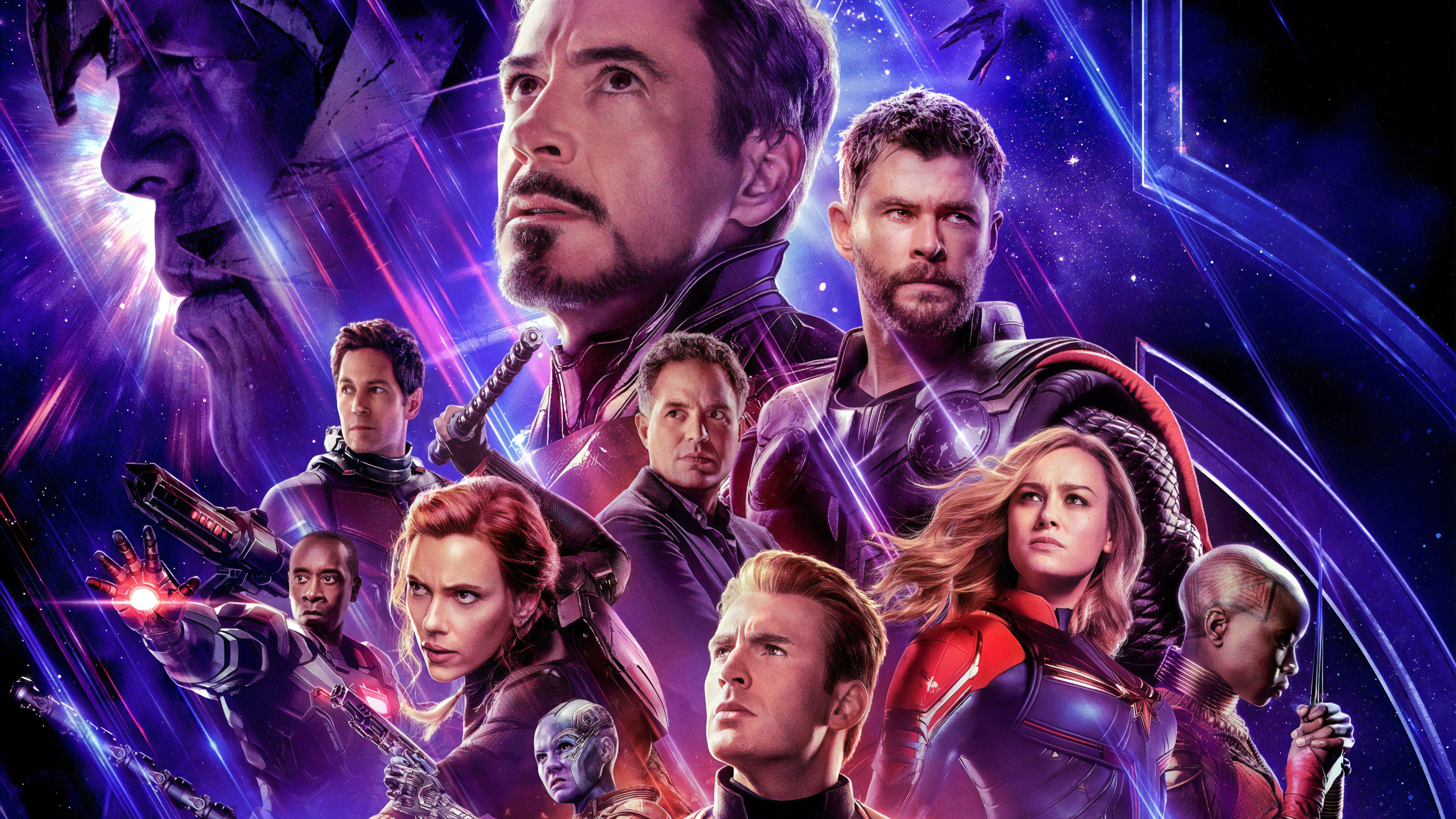 Avengers: Endgame Cast Characters 8K Wallpaper