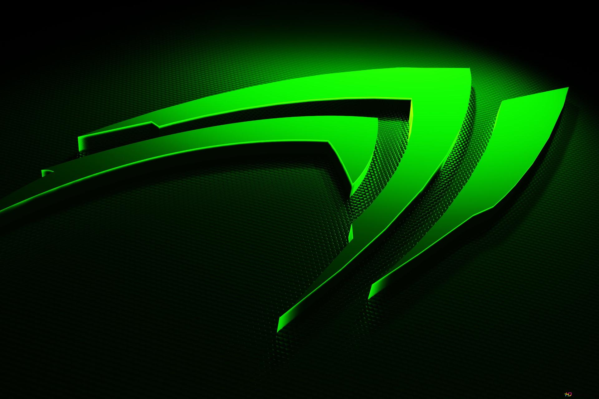 Green and black, nvidia 2K wallpaper download