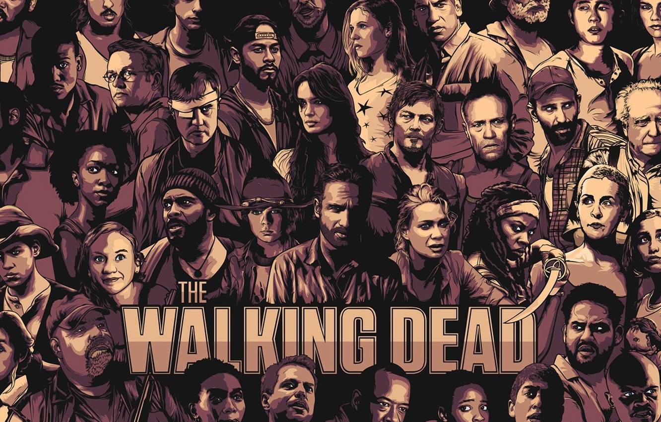 Wallpaper the walking dead, the walking dead, Rick, walking dead, Daryl, Carl image for desktop, section фильмы