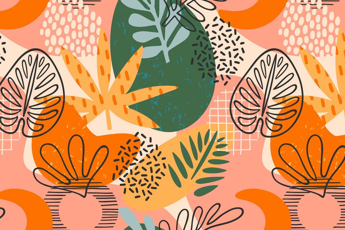 Plant Geometry. Seamless patterns. Abstract wallpaper design, Seamless patterns, Abstract wallpaper