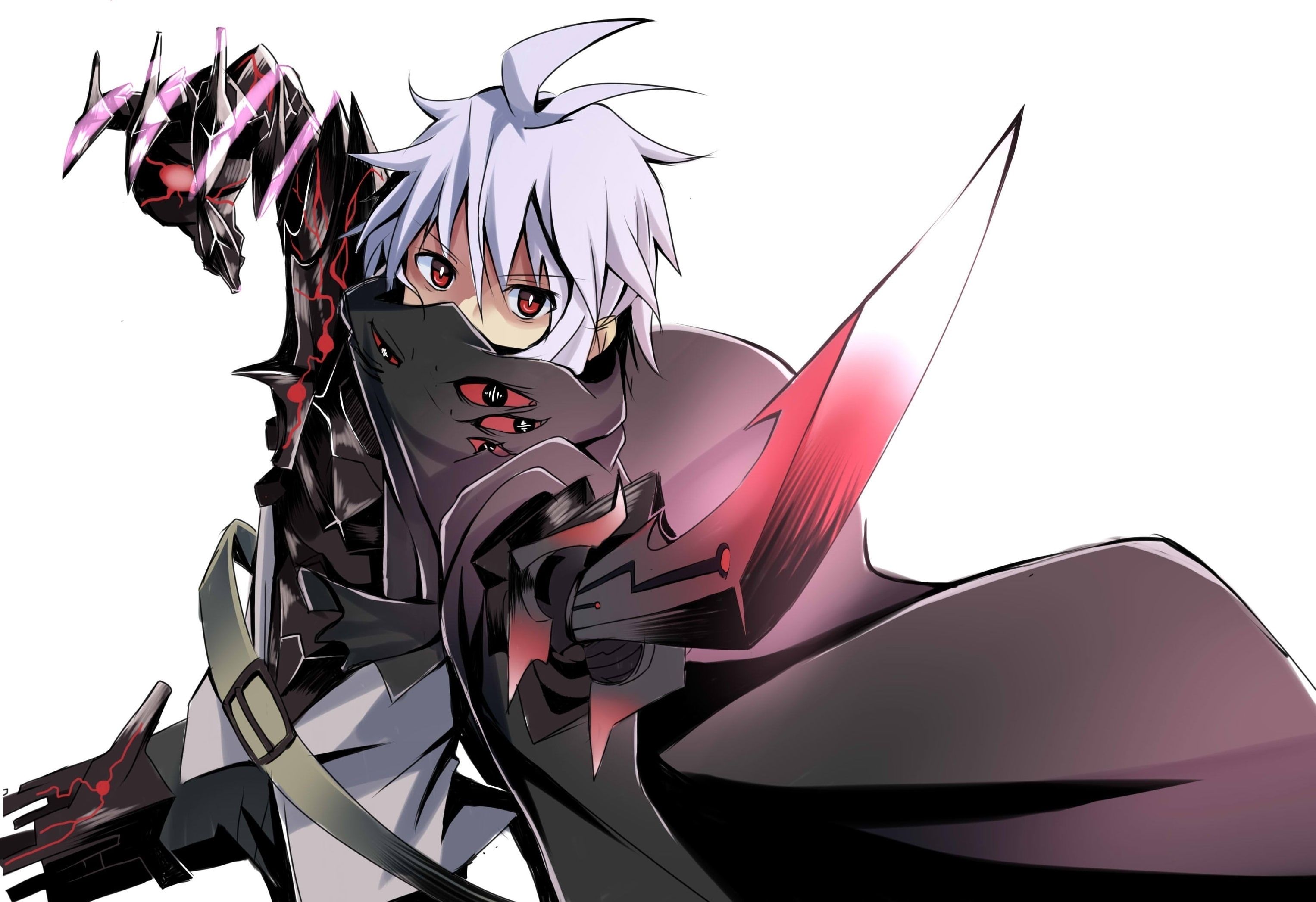 anime boy #demon #weapon white hair #Anime K #wallpaper #hdwallpaper # desktop. Anime boy, Cool anime wallpaper, Anime guys