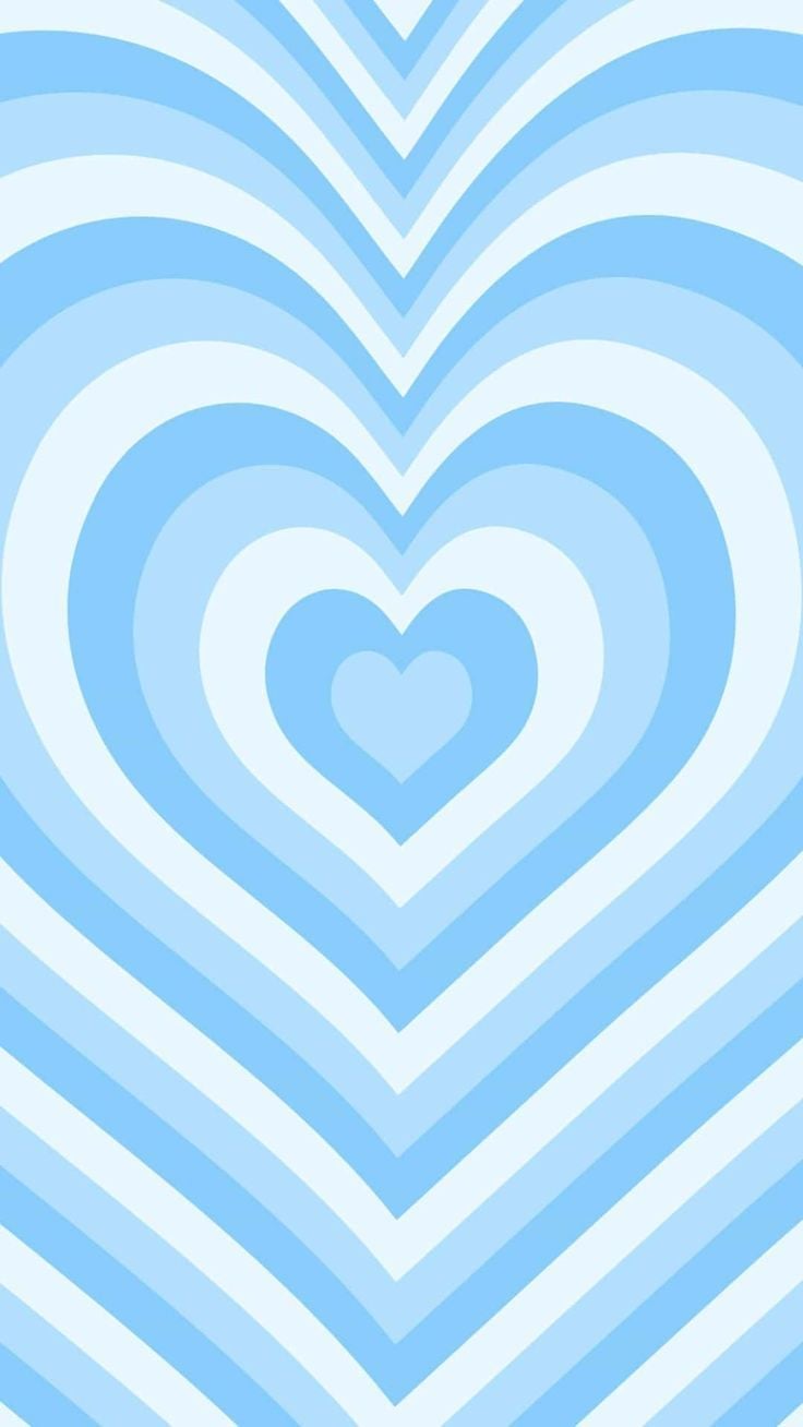 Light Blue Powerpuff Heart Y2K Aesthetic Pattern iPhone Case by cieloarts. 夕焼け イラスト, パワーパフガールズ, 青 壁紙