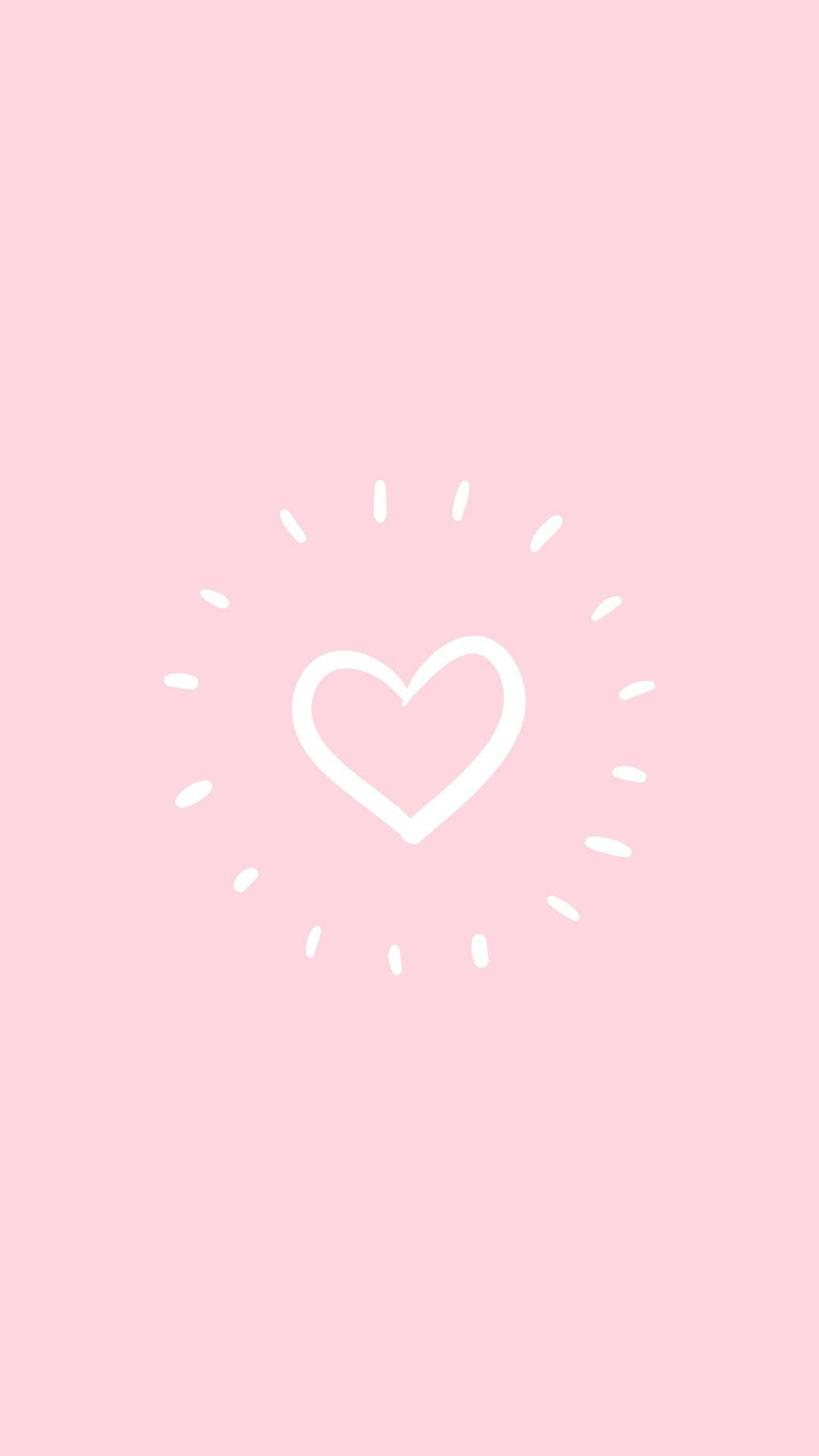 Download Pink Heart Aesthetic Wallpaper