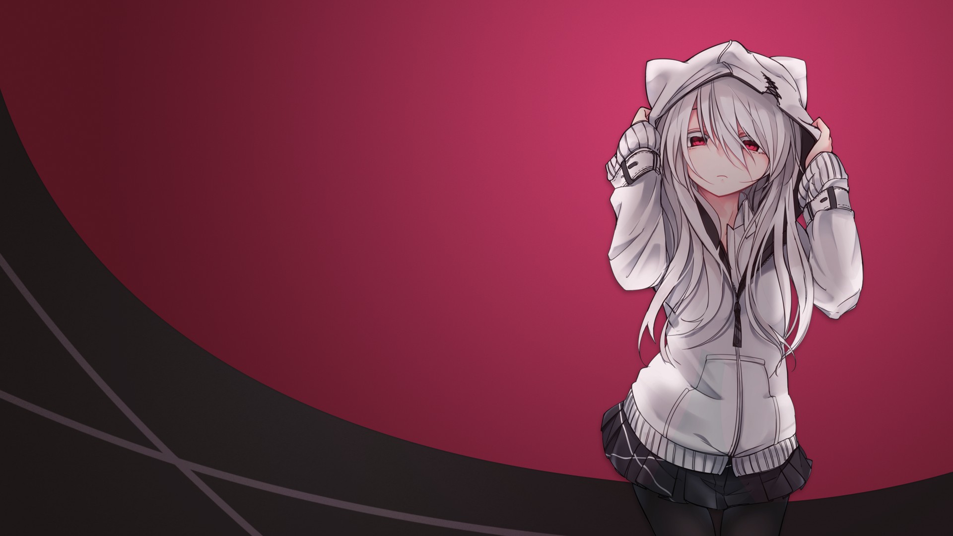 white hair, Anime girls Wallpaper HD / Desktop and Mobile Background