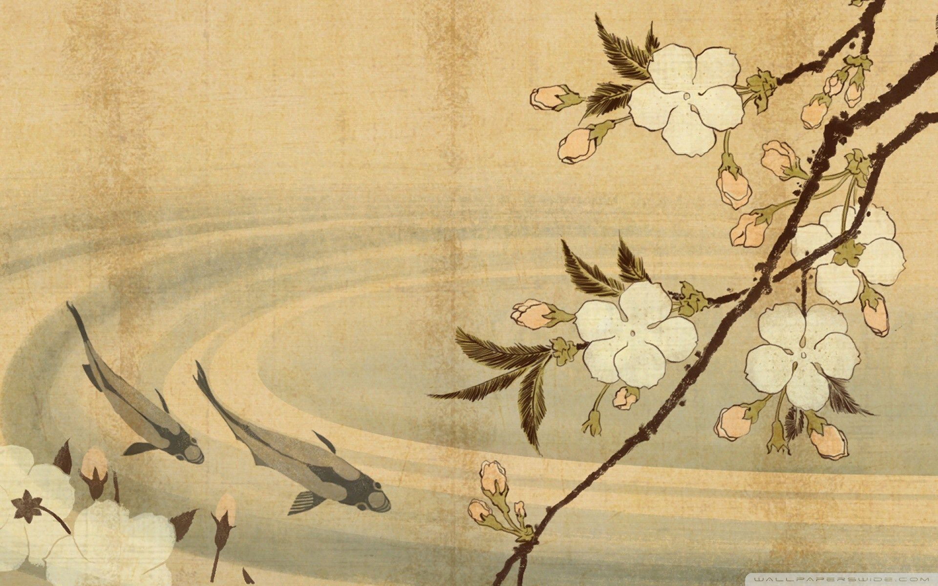 Vintage Japanese Wallpaper