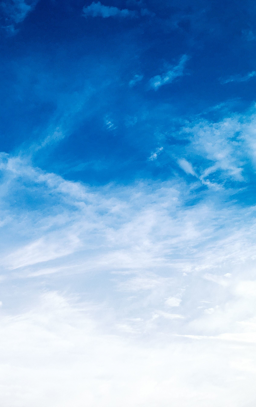 Download wallpaper 840x1336 clouds and blue sky, sunny day, iphone 5, iphone 5s, iphone 5c, ipod touch, 840x1336 HD background, 10815