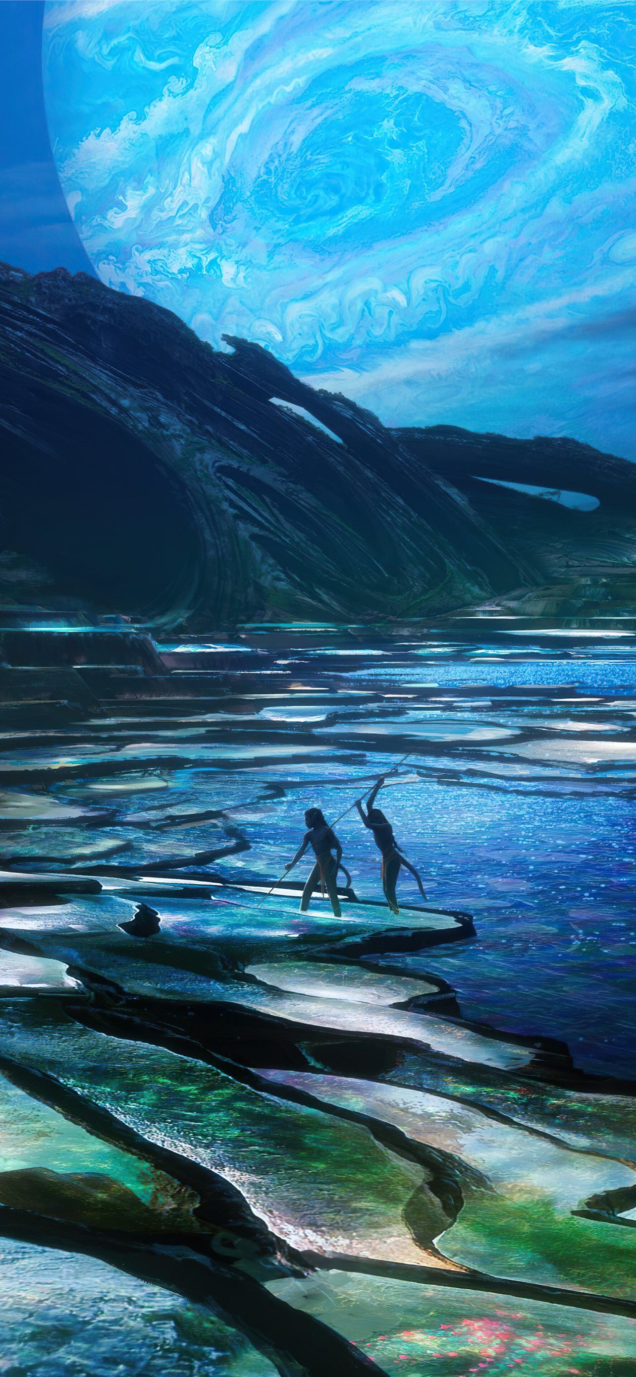 Avatar 2 Movie Night Scenery Art 4K phone H. iPhone Wallpaper Free Download