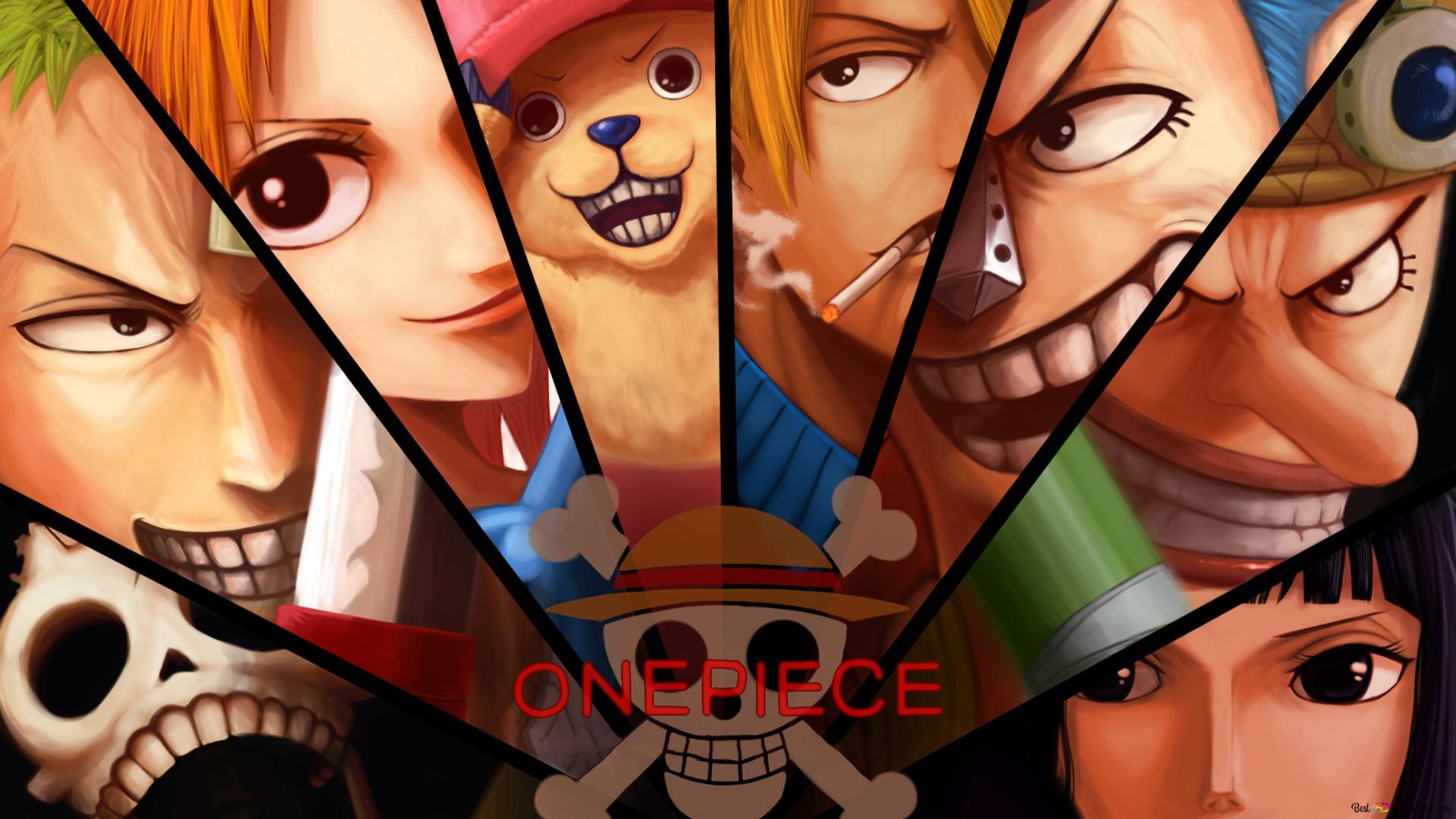 One Piece D. Luffy, Zoro Roronoa, Usopp, Sanji Vinsmoke, Nico Robin, Franky, Tony Tony Chopper, Nami, Brook HD wallpaper download