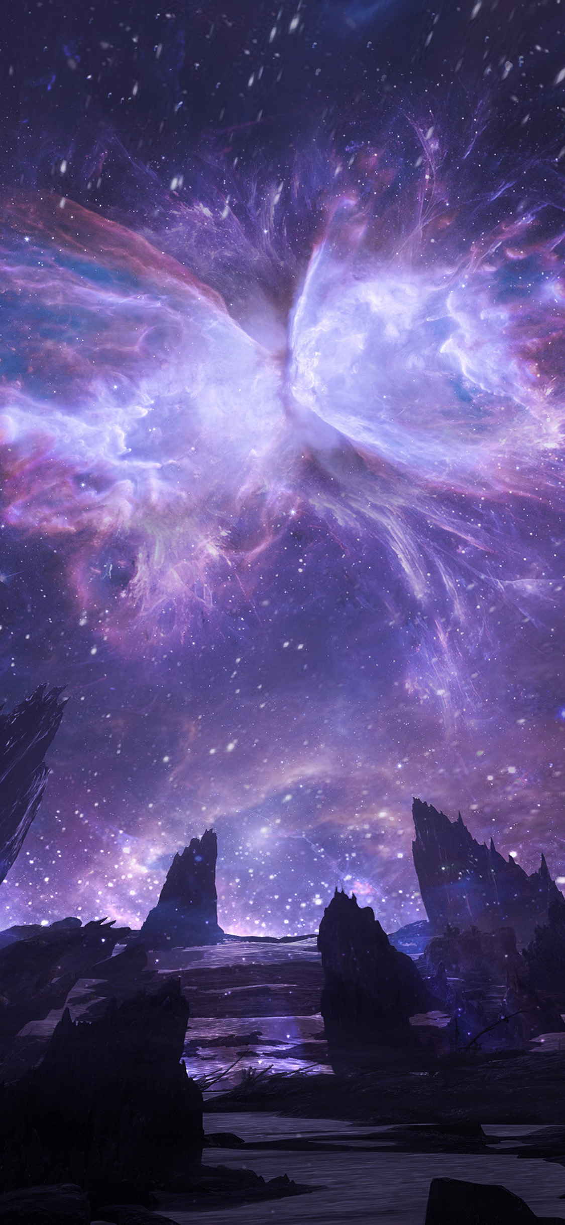 iPhone X wallpaper. art sky night star space