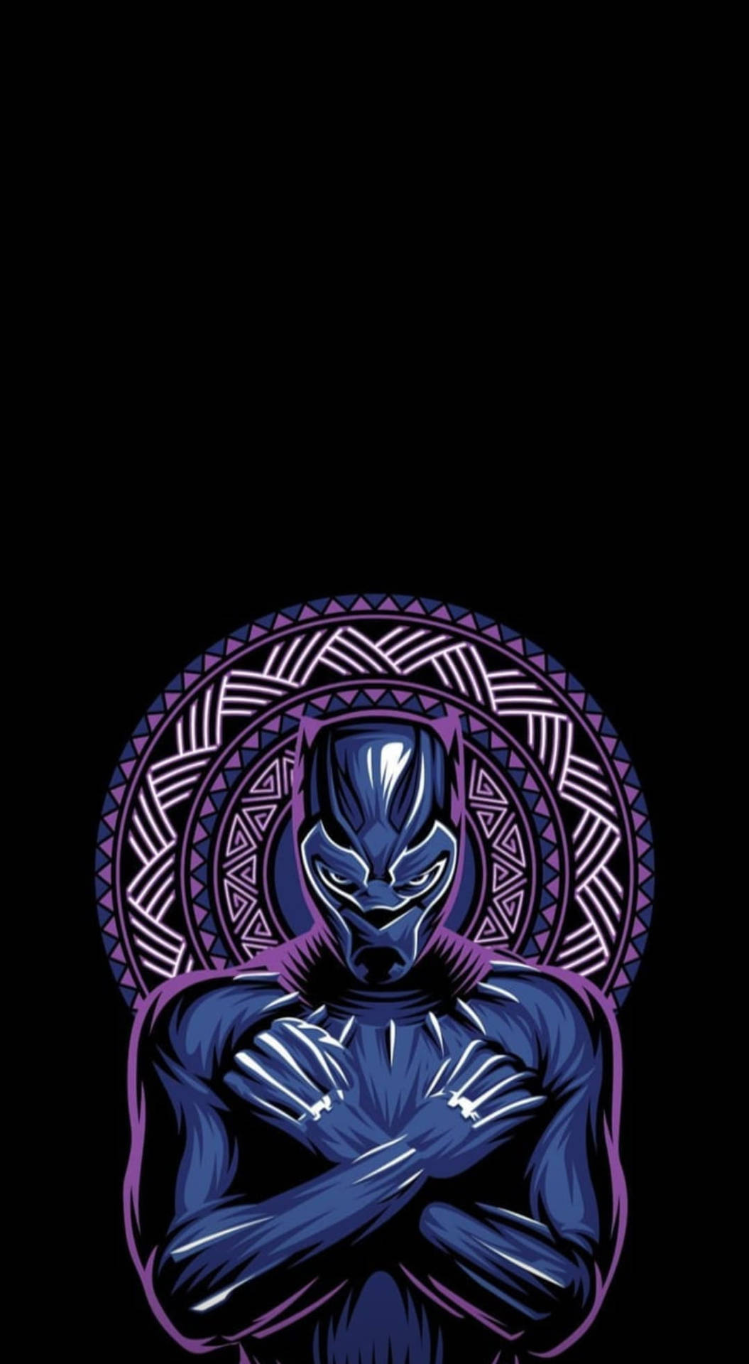 Download Awesome Wakanda Forever Pose Wallpaper