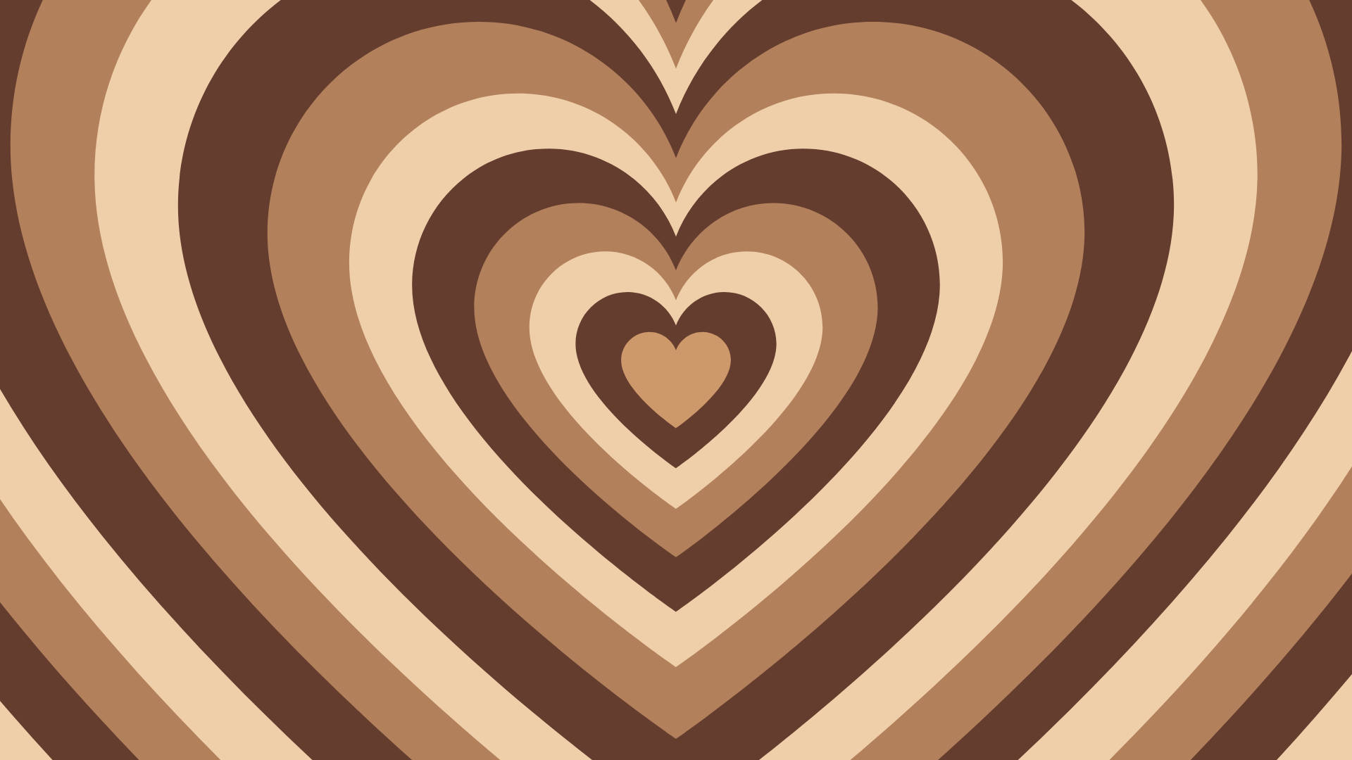 Download Y2k Heart Shades Of Brown Colours Wallpaper
