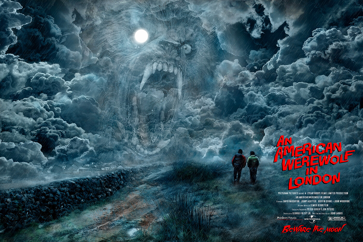 An American Werewolf In London Artwork, Dir: John Landis.(Read the description for the artists name)