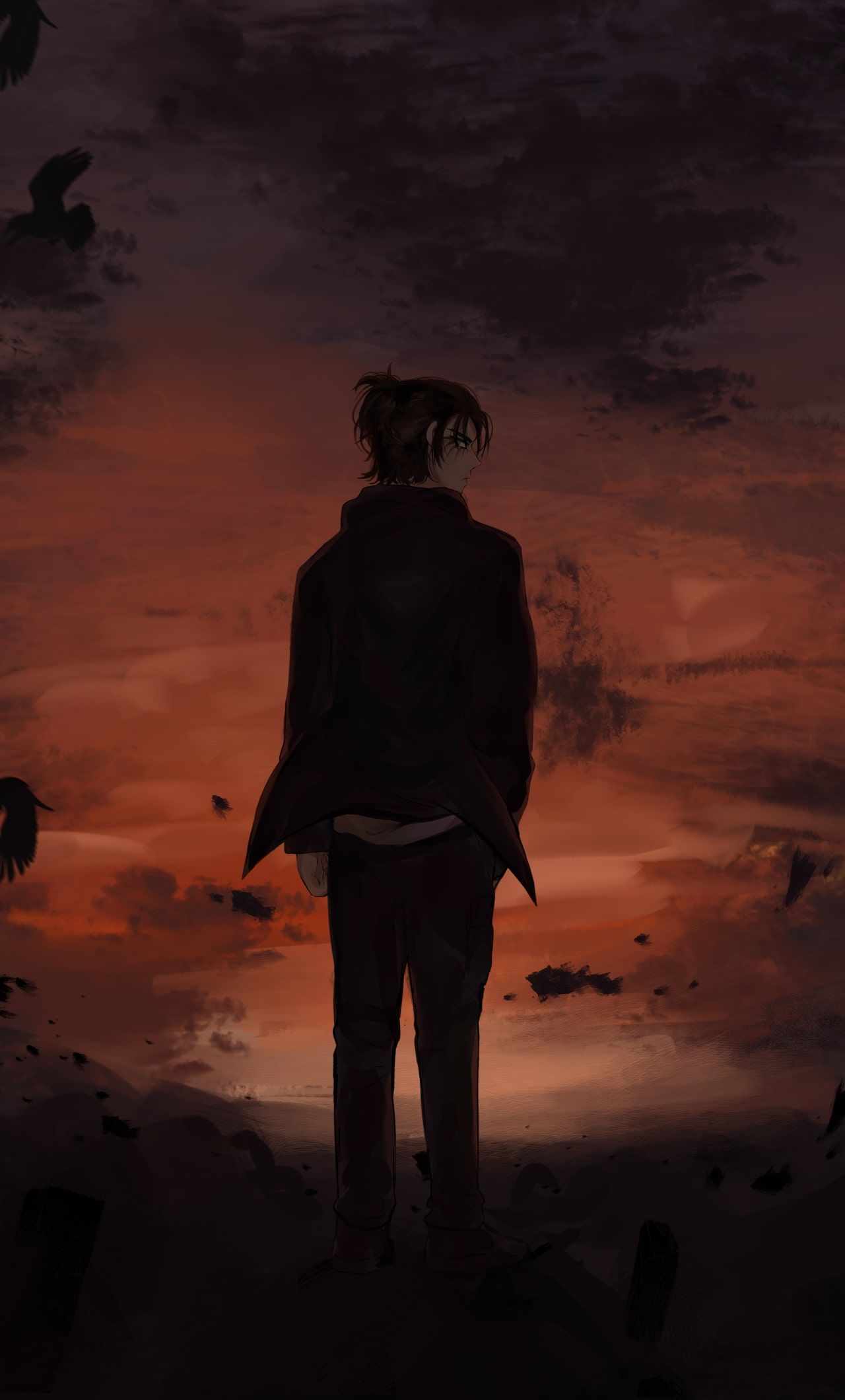 Eren Yeager Wallpaper Explore more Anime, Attack on Titan, Eren Jaeger, Eren Yeager, Fictional Character wallpaper.. Attack on titan, Anime, Anime demon boy