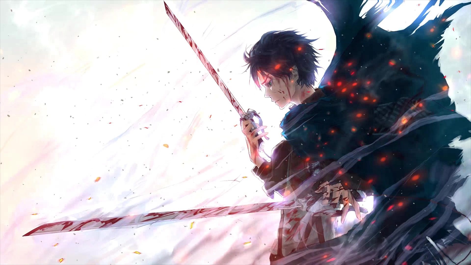 Eren Yeager Survey Corps Attack On Titan Live Wallpaper