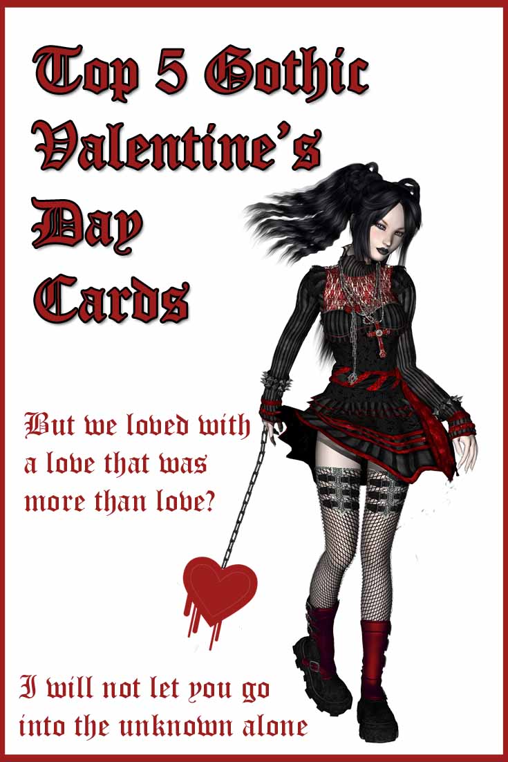 Gorgeously Gothic Valentine's Day Cards Cool Card Shop