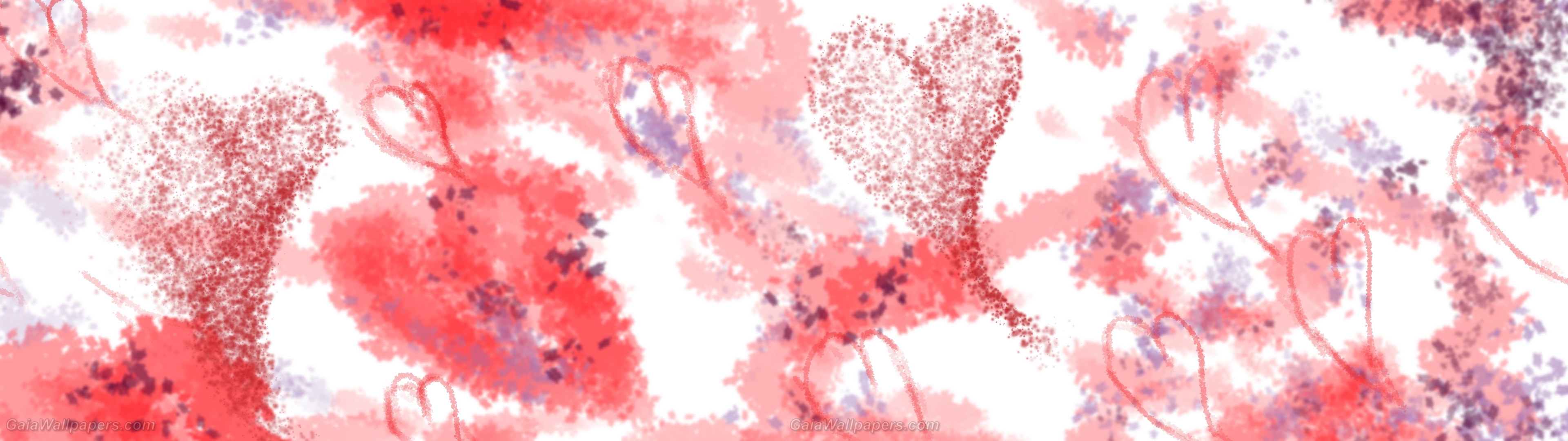Abstract Watercolor Saint Valentine Wallpaper Desktop Wallpaper