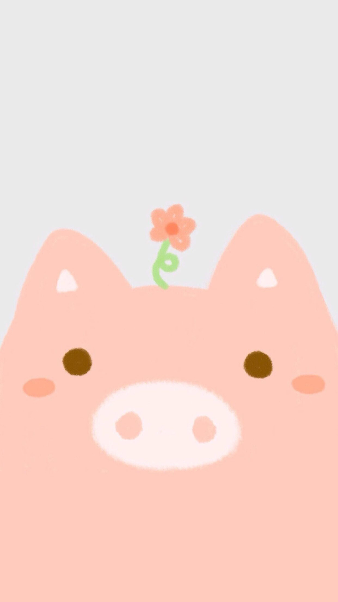 Cute Pig Background Mobile