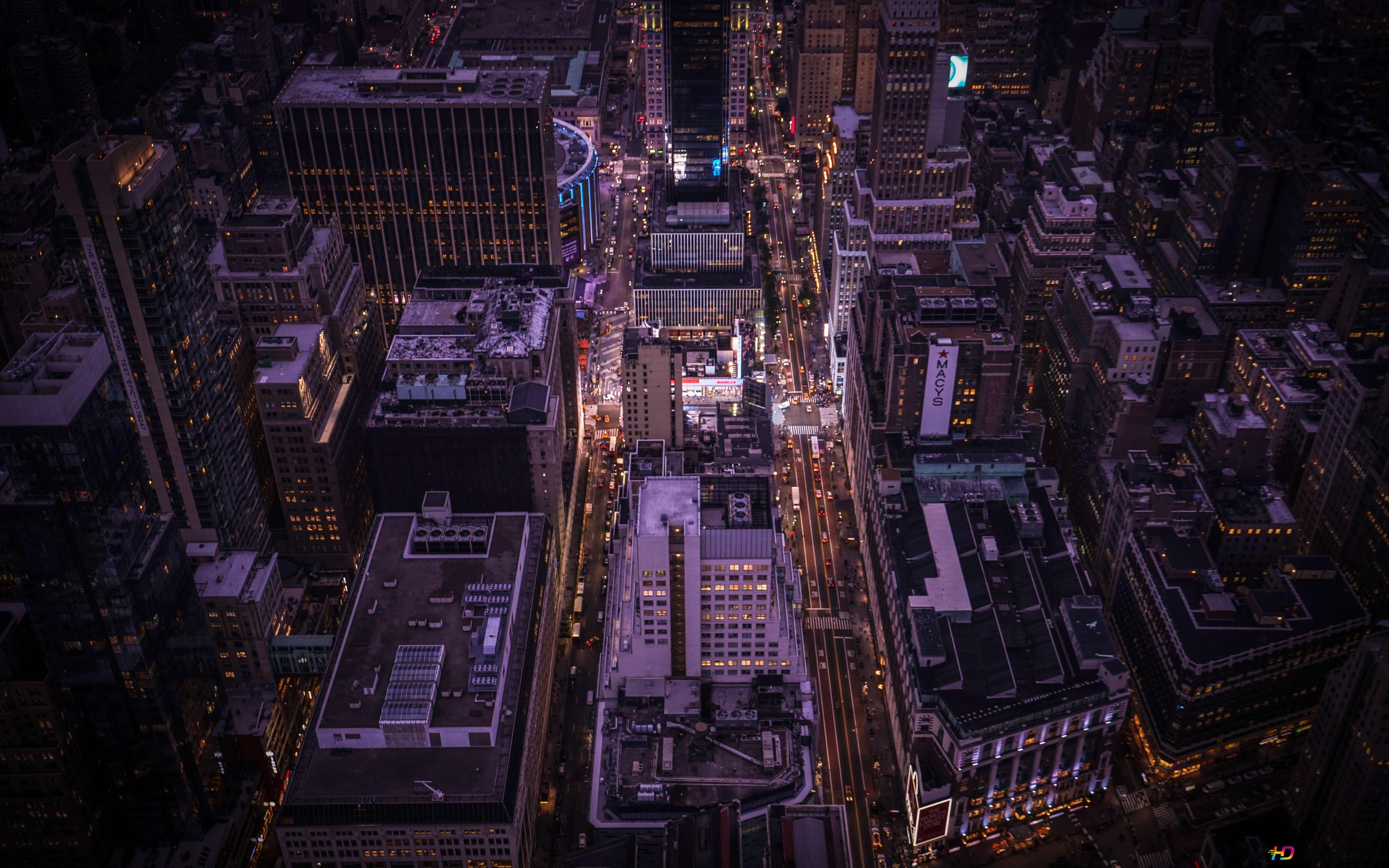 Buildings Top View 8K wallpaper download