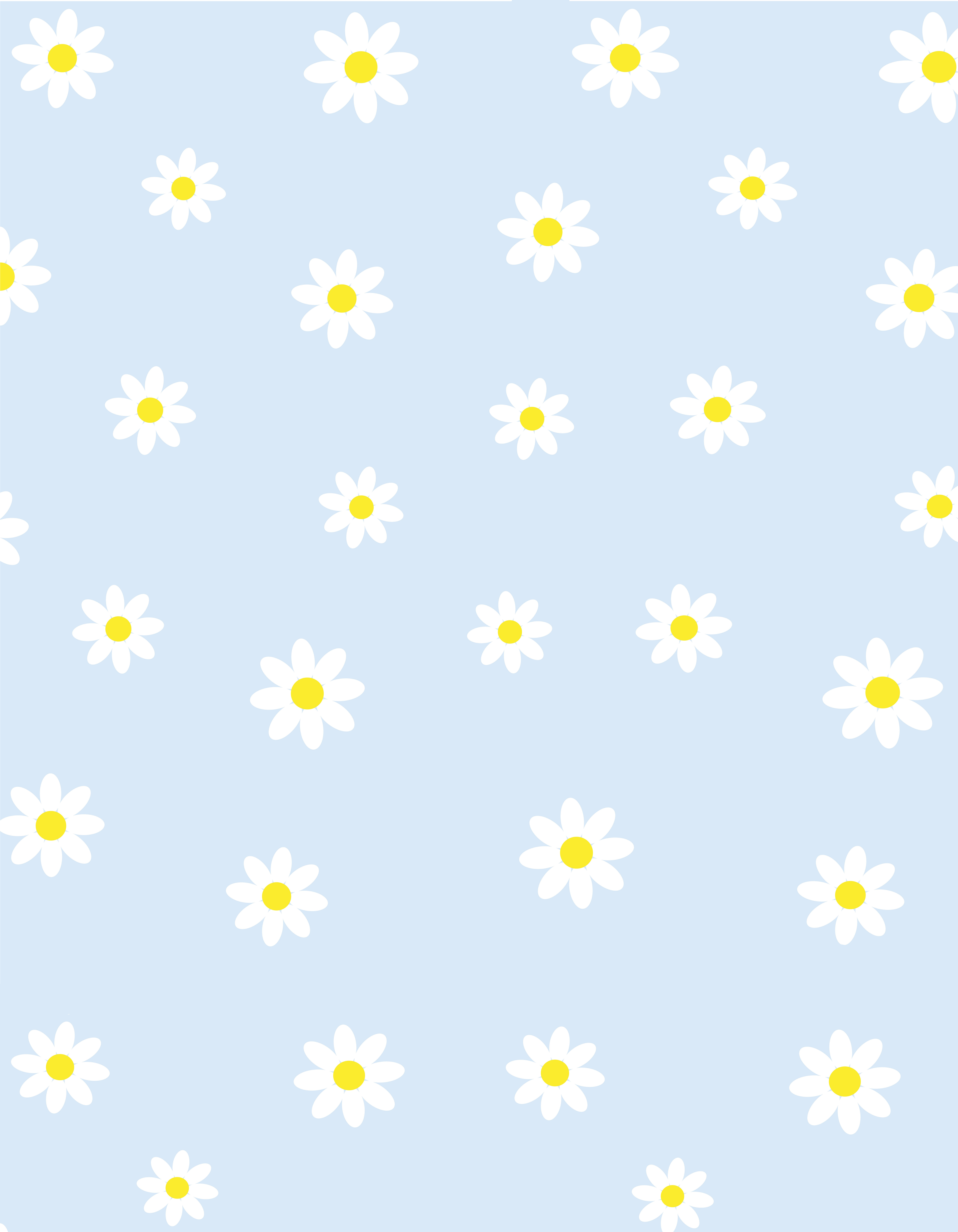 Cute Pastel Daisy Pattern. Daisy wallpaper, Color palette challenge, Daisy background