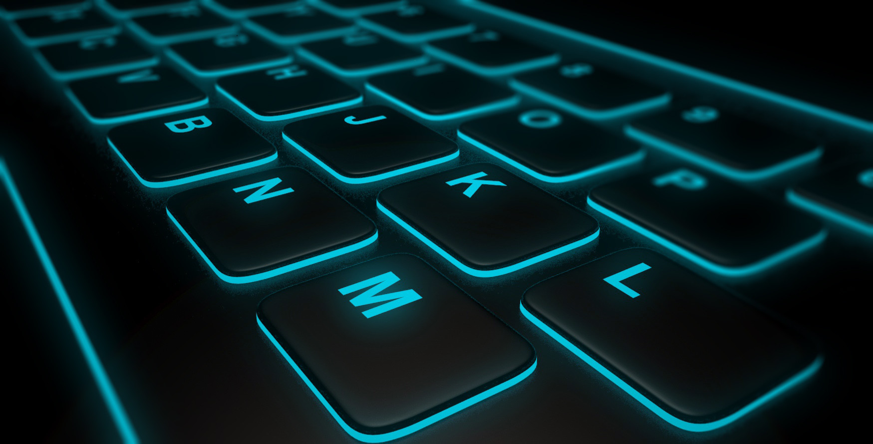 Neon keyboard wallpaper