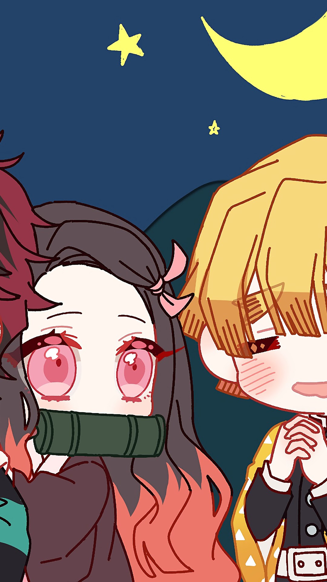 Kimetsu no Yaiba, Chibi, Tanjirou, Nezuko, Zenitsu, Inosuke HD Gallery HD Wallpaper