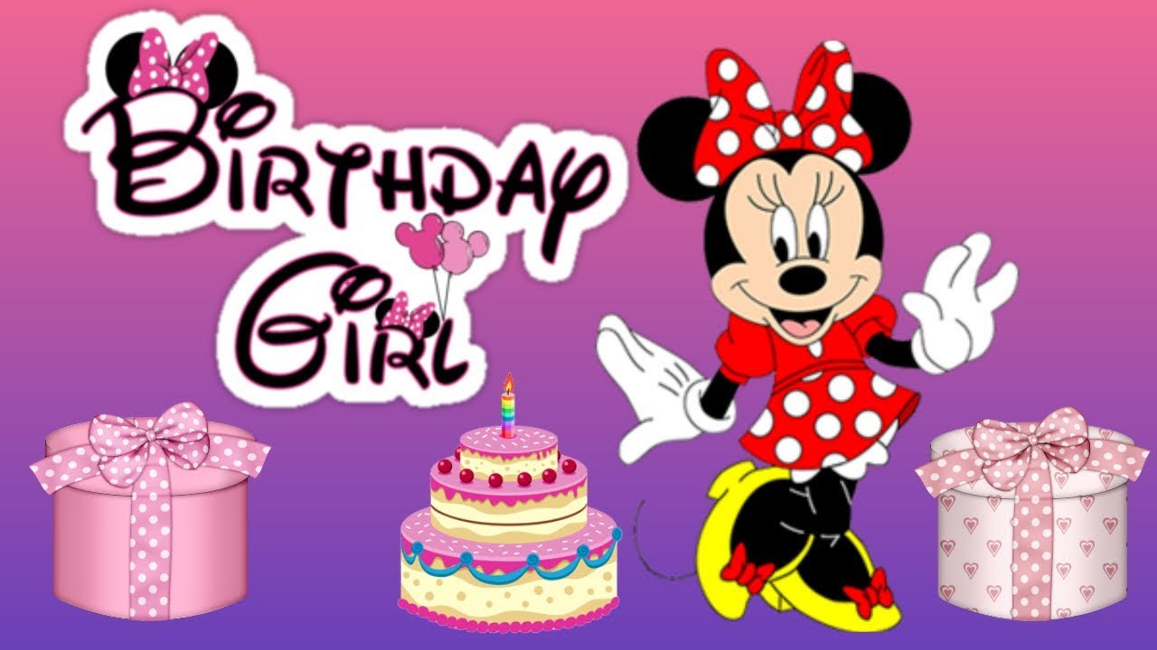 minnie mouse happy birthday background