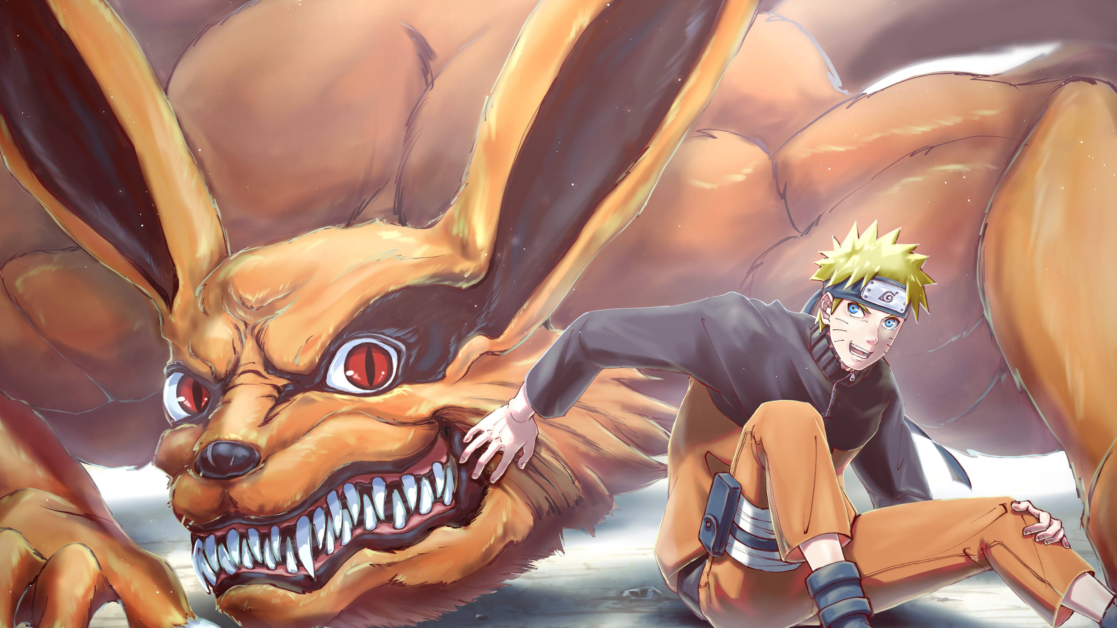 Download Kurama Naruto 4k Pc Fanart Wallpaper