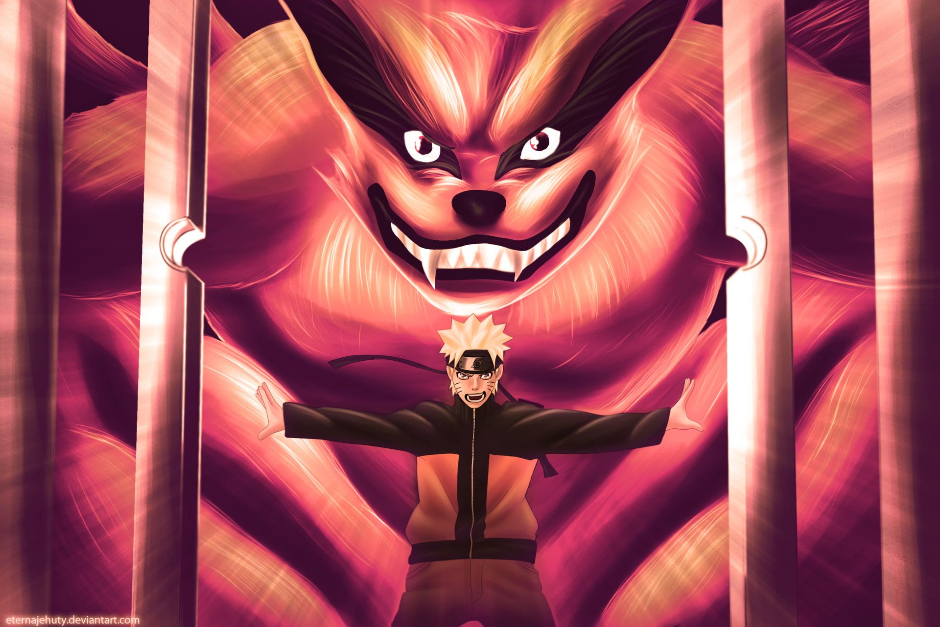 Anime #Naruto Kurama (Naruto) Naruto Uzumaki P #wallpaper #hdwallpaper #desktop. Anime, Naruto shippuden, Naruto uzumaki