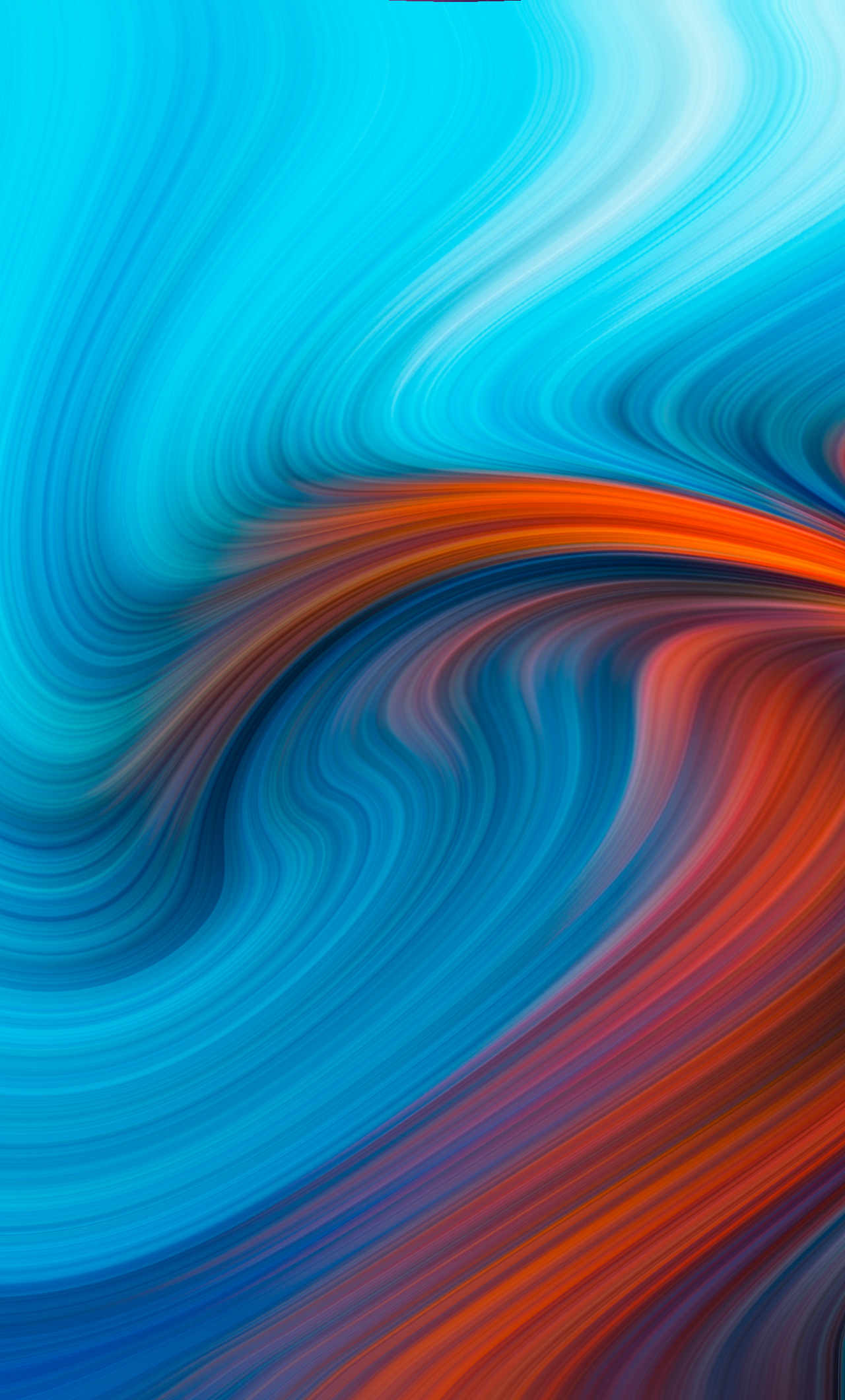 Download wallpaper 1280x2120 blue orange swirl, pattern, abstraction, iphone 6 plus, 1280x2120 HD background, 24043