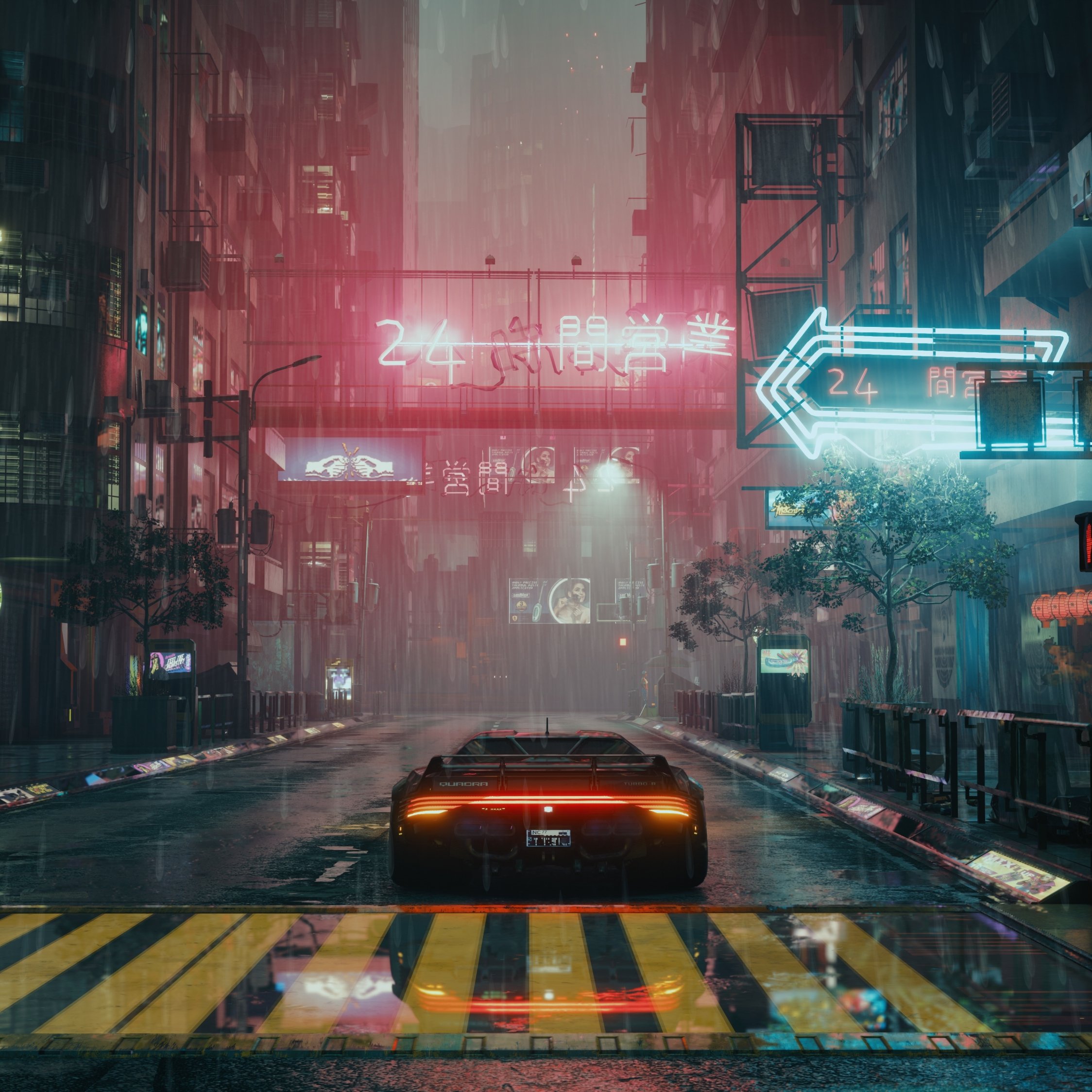 Download wallpaper 2248x2248 cyberpunk, game, city shot, car, ipad air, ipad air ipad ipad ipad mini ipad mini 2248x2248 HD background, 27668