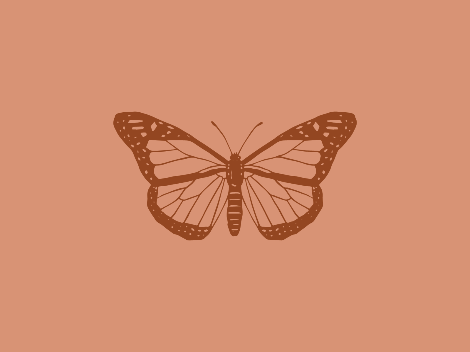 25 Brown Aesthetic Wallpaper for Laptop : Sparkle Butterfly