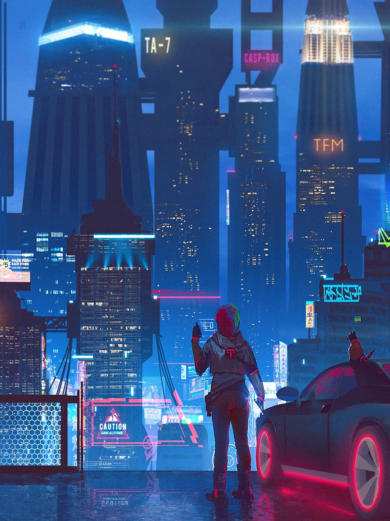 Sci Fi Cyberpunk City 4K Wallpaper